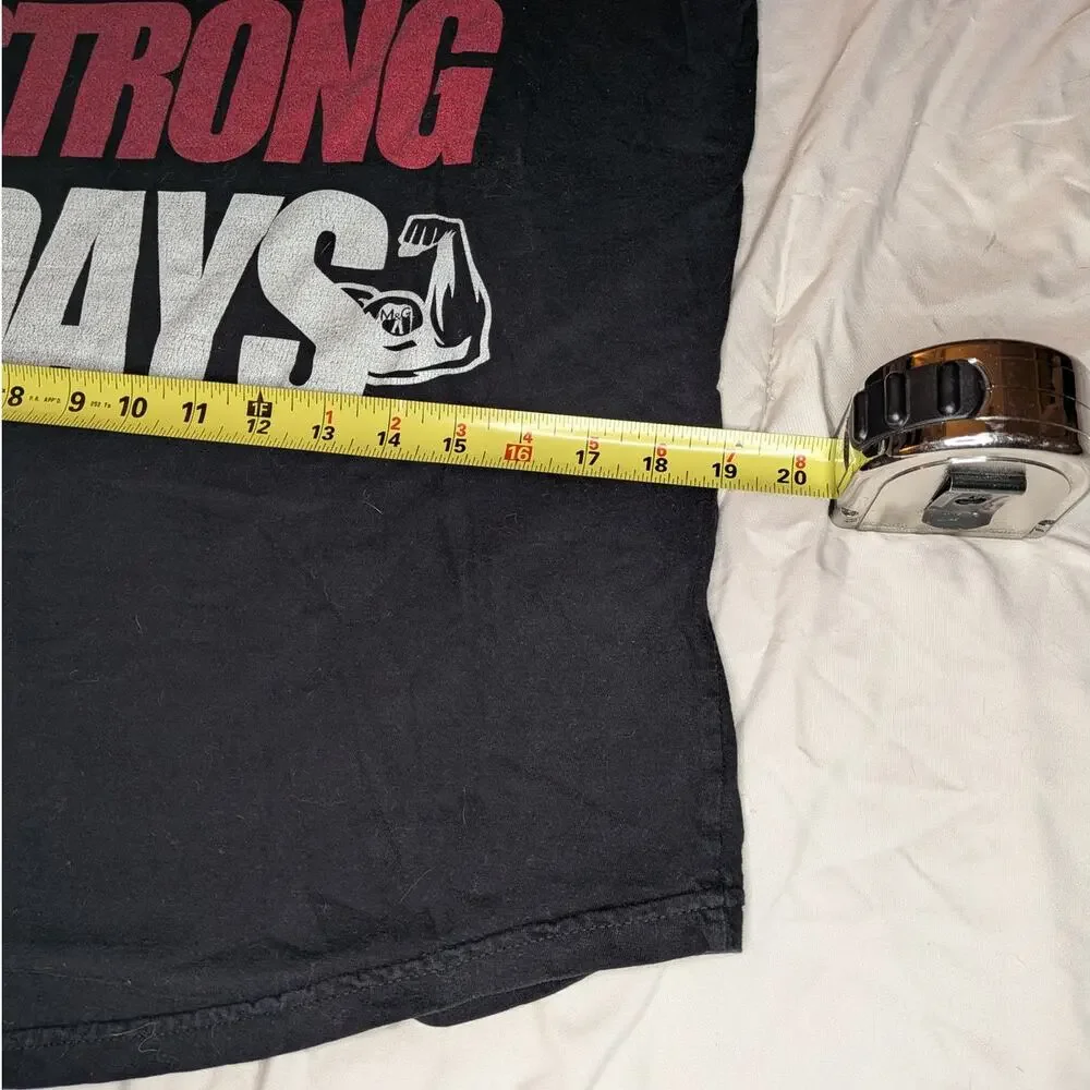 BroScienceLife Strong Days Gym T-Shirt Dom Mazzetti Men's Medium